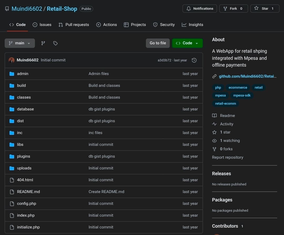 Retail Management System project thumbnail